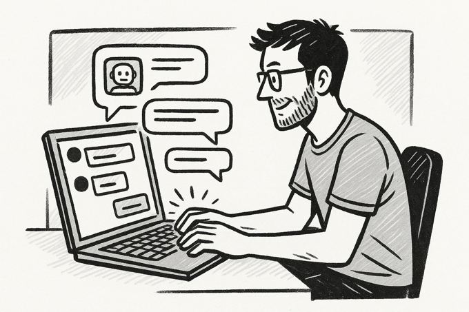 Fast typing with AI chat