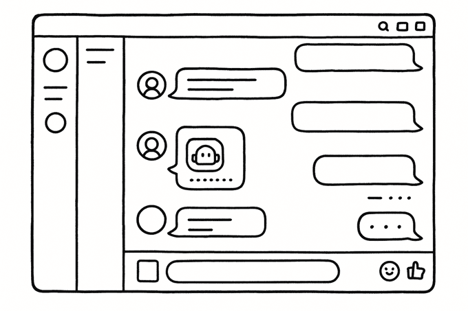 Professional AI chat platform interface
